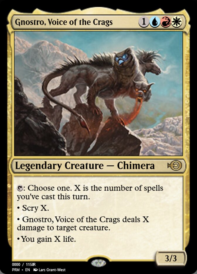 Gnostro, Voice of the Crags (Magic Online Promos #86354)