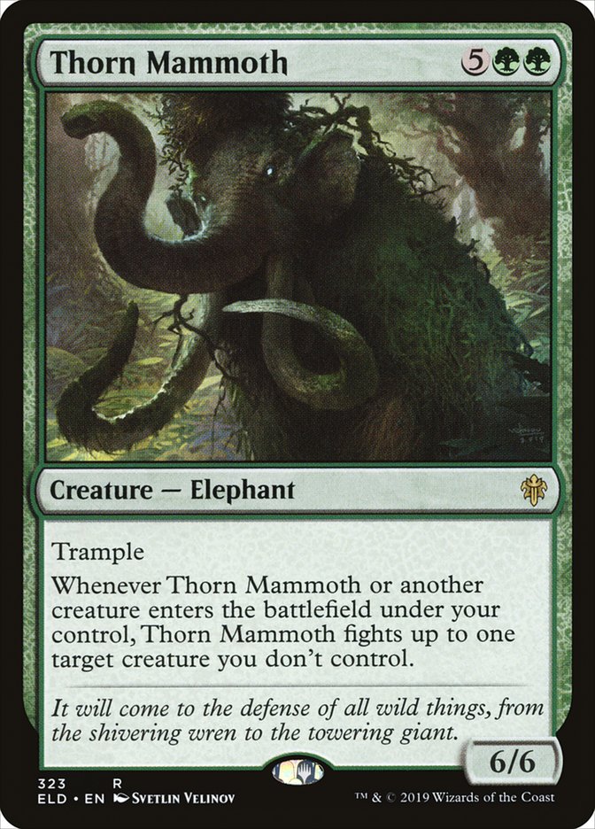 Thorn Mammoth (Throne of Eldraine #323)