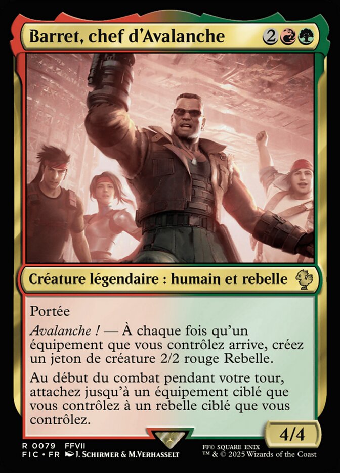 Barret, chef d'Avalanche