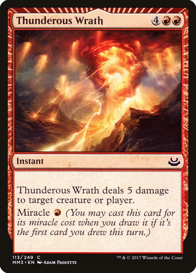 Thunderous Wrath (Modern Masters 2017 #113)