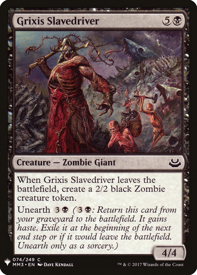 Grixis Slavedriver (The List #MM3-74)