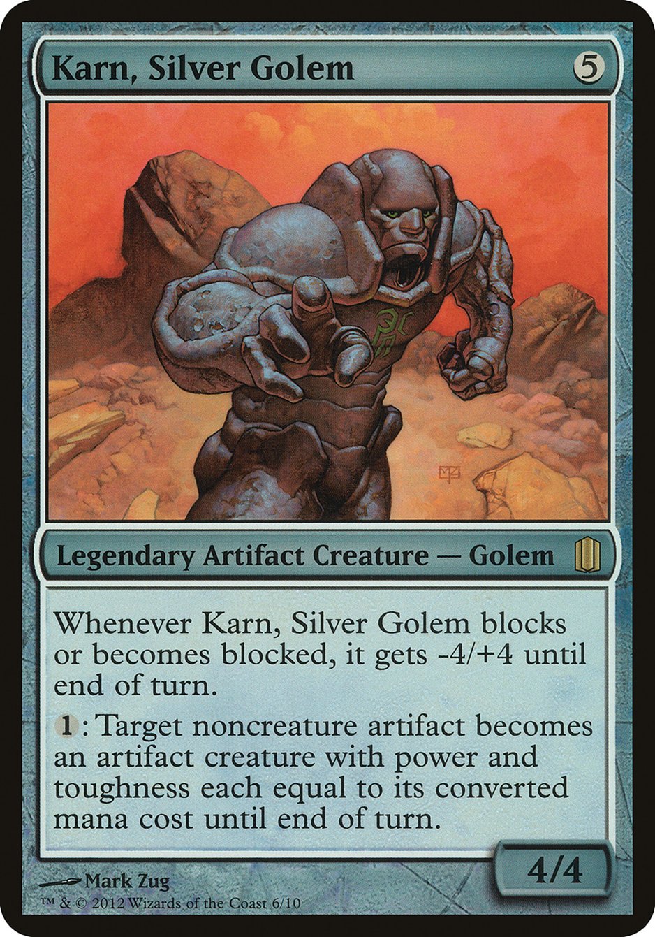 Karn, Silver Golem (Commander's Arsenal Oversized #6)