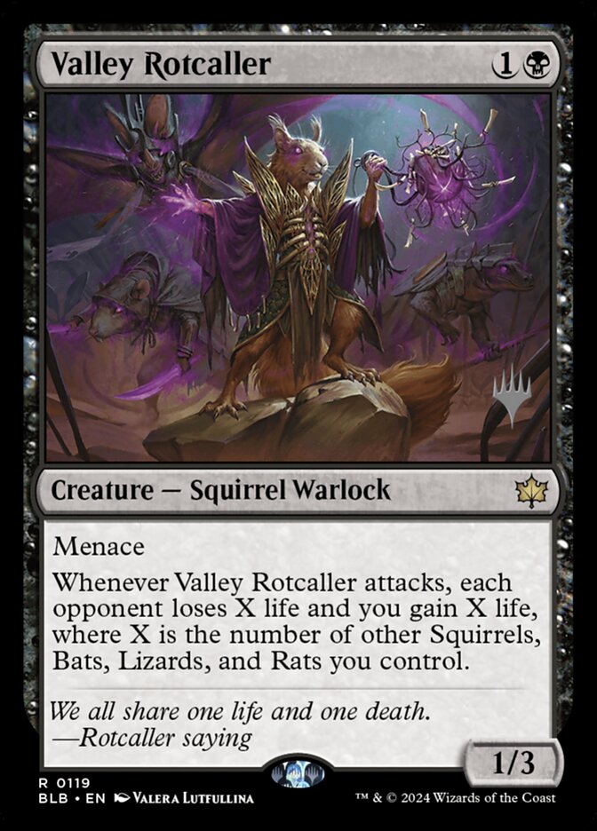 Valley Rotcaller (Bloomburrow Promos #119p)