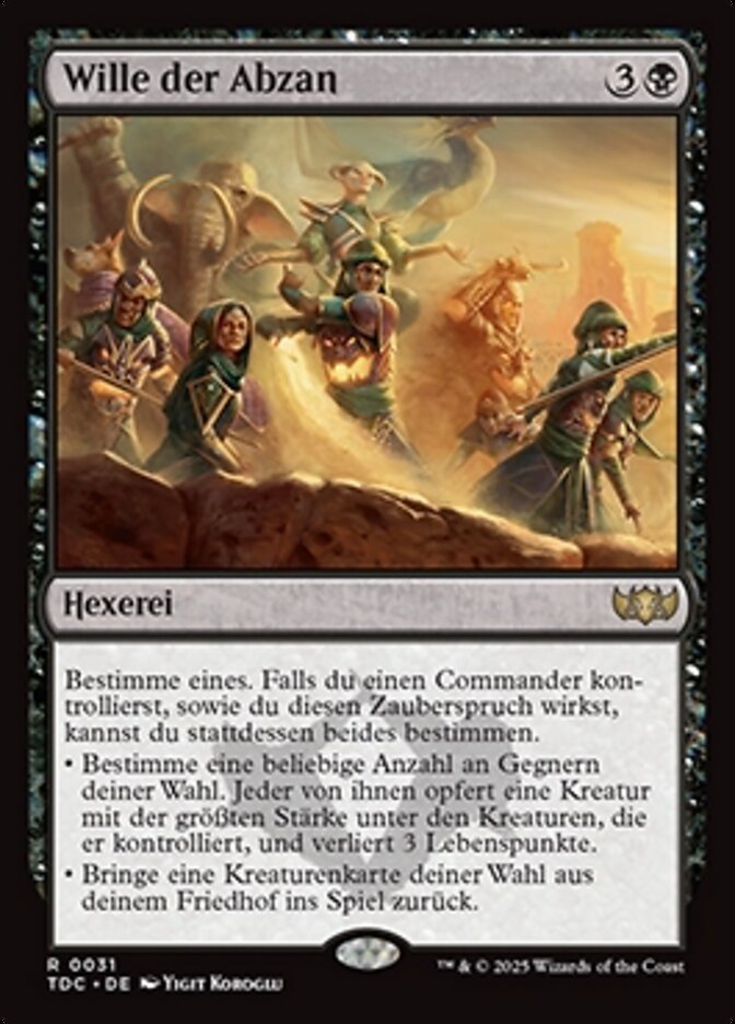 Wille der Abzan