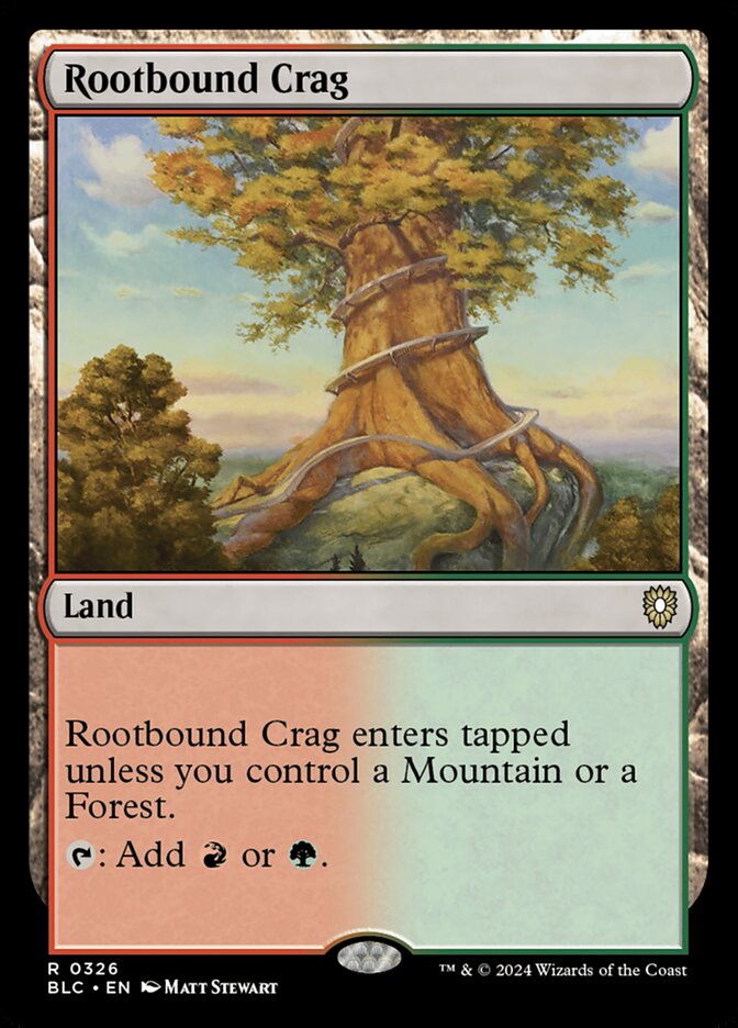 Rootbound Crag (Bloomburrow Commander #326)