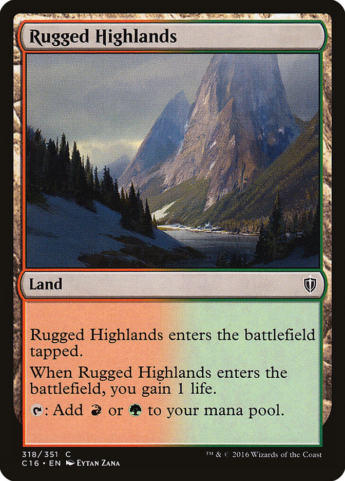 Rugged Highlands (Commander 2016 #318)
