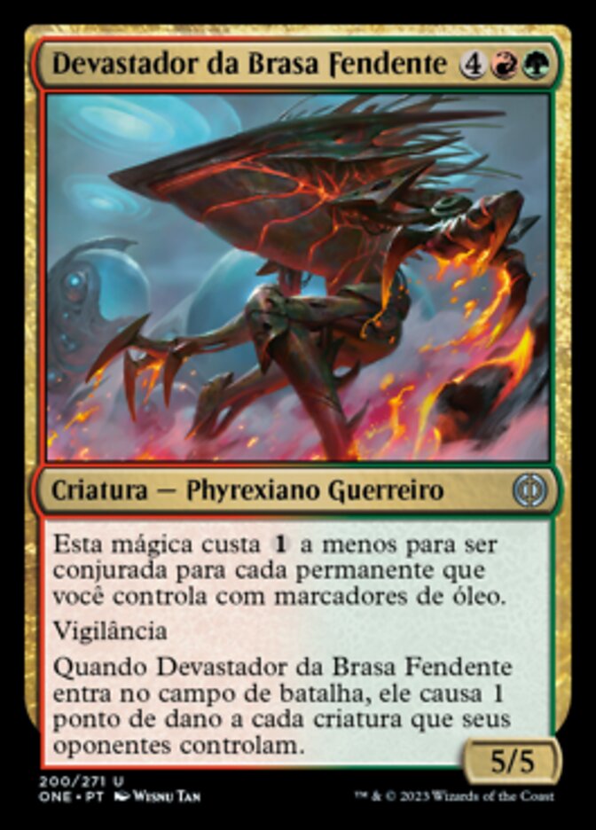 Cinderslash Ravager (Phyrexia: All Will Be One #200)