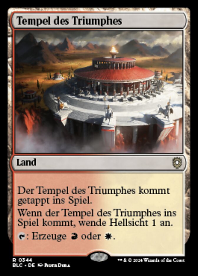 Temple of Triumph (Bloomburrow Commander #344)