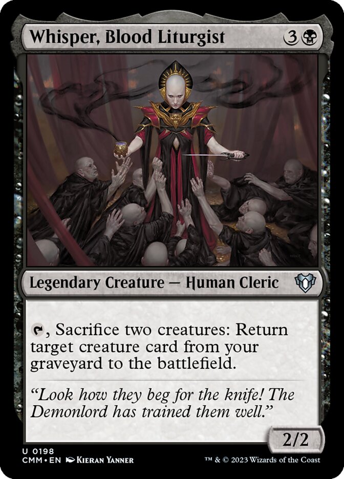 Whisper, Blood Liturgist (Commander Masters #198)