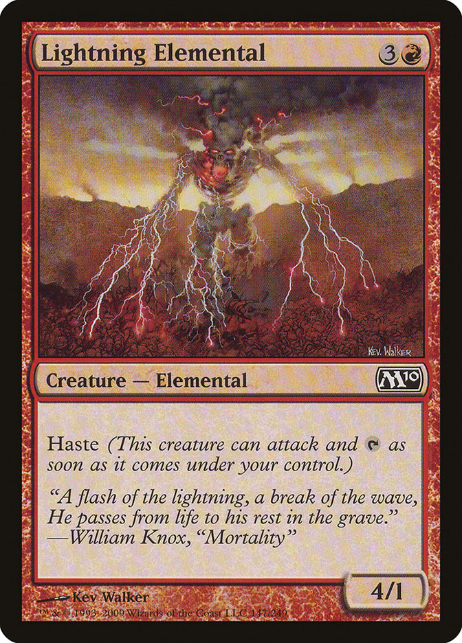 Lightning Elemental (Magic 2010 #147)
