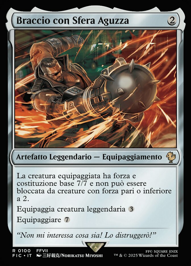 Braccio con Sfera Aguzza