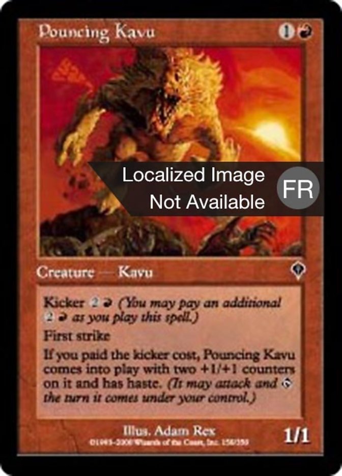 Pouncing Kavu (Invasion #158)