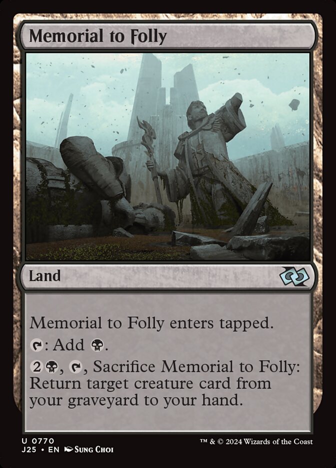 Memorial to Folly (Foundations Jumpstart #770)