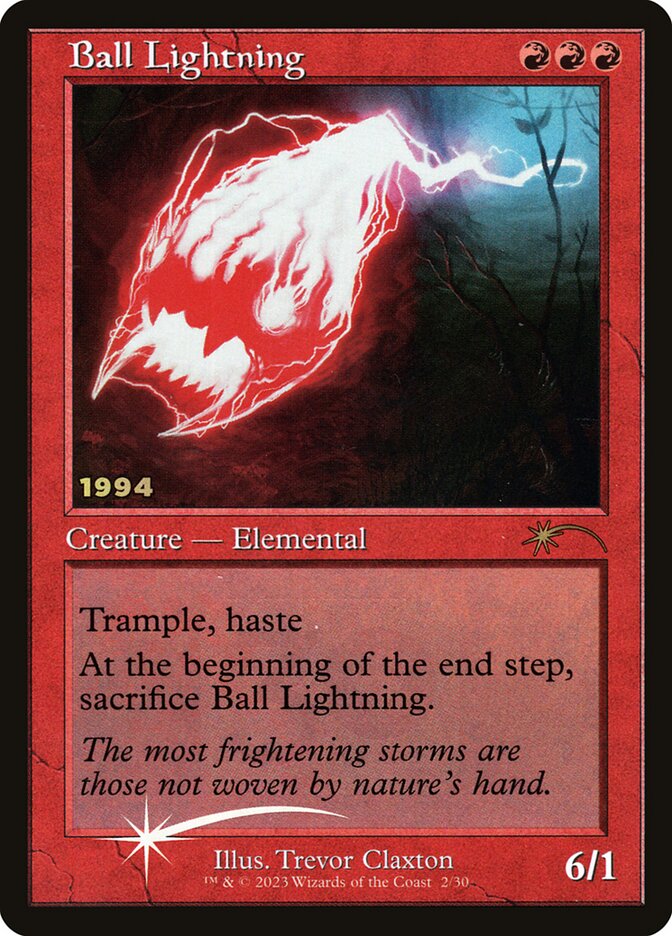 Ball Lightning · 30th Anniversary Play Promos (P30A) #2 · Scryfall Magic:  The Gathering Search