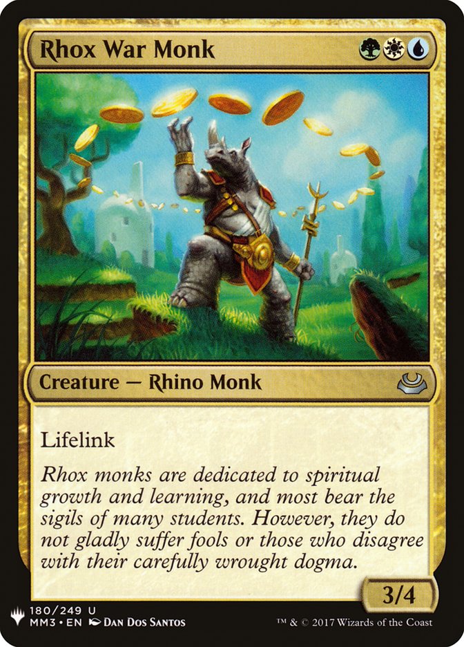 Rhox War Monk (The List #MM3-180)