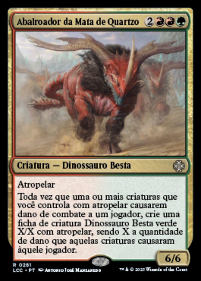 Quartzwood Crasher (The Lost Caverns of Ixalan Commander #281)