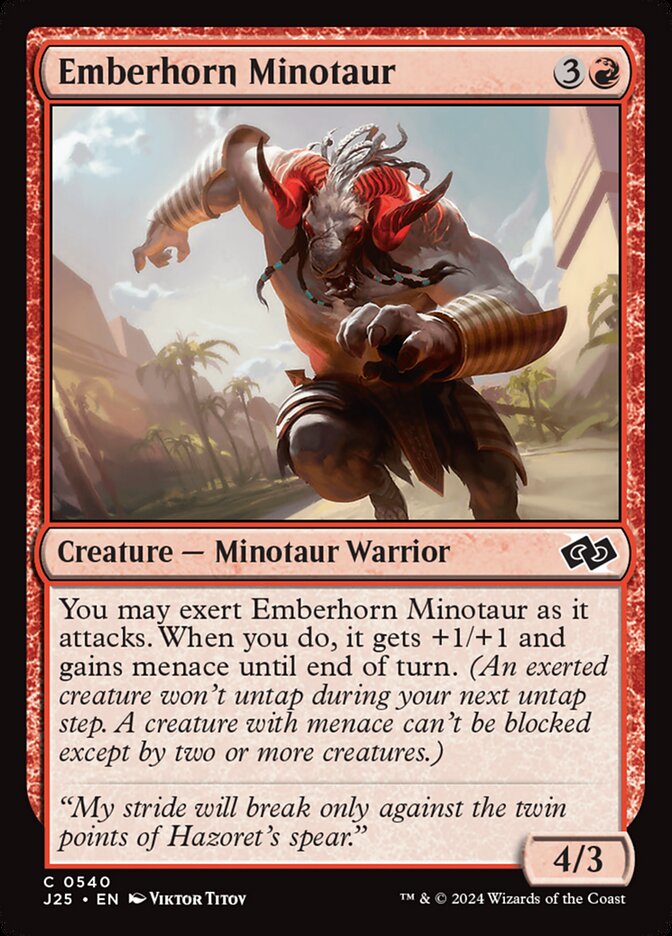 Emberhorn Minotaur (Foundations Jumpstart #540)