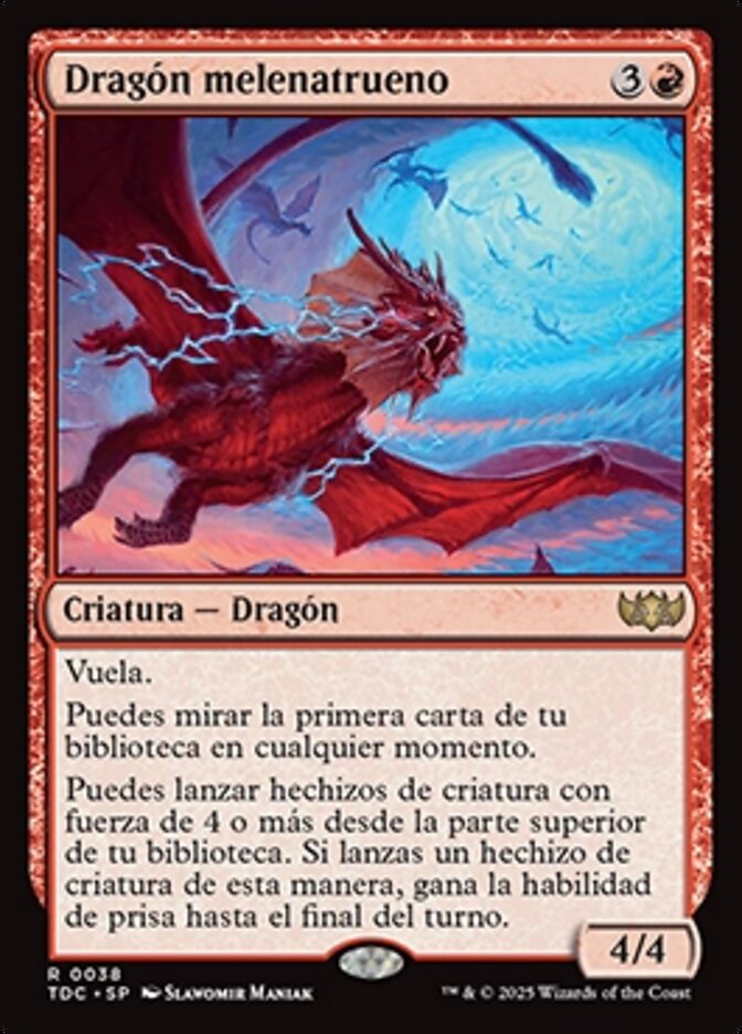 Dragón melenatrueno