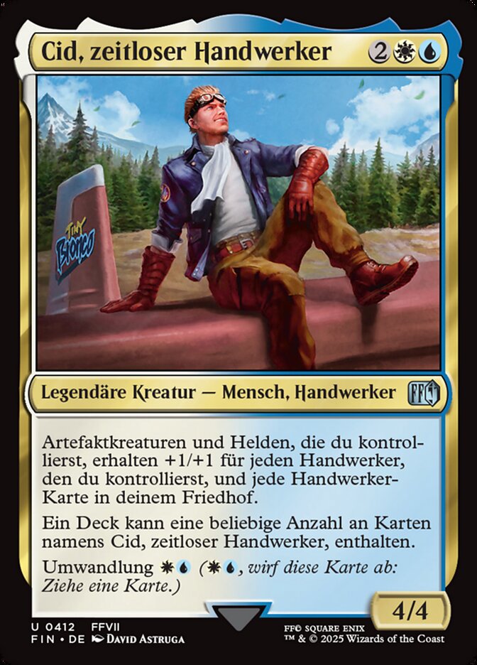 Cid, zeitloser Handwerker