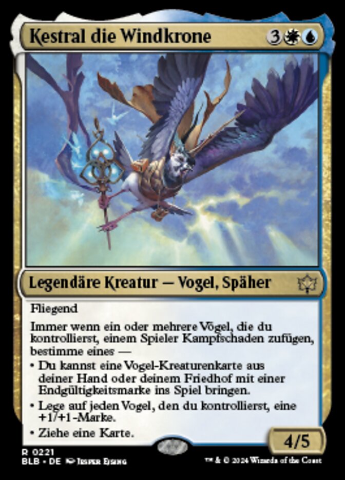 Kastral, the Windcrested (Bloomburrow #221)