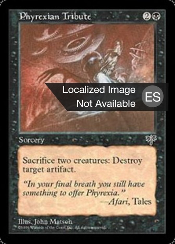 Phyrexian Tribute (Mirage #134)