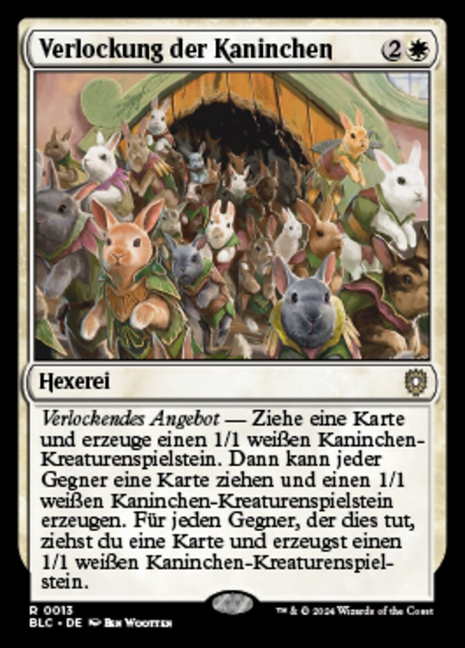 Verlockung der Kaninchen