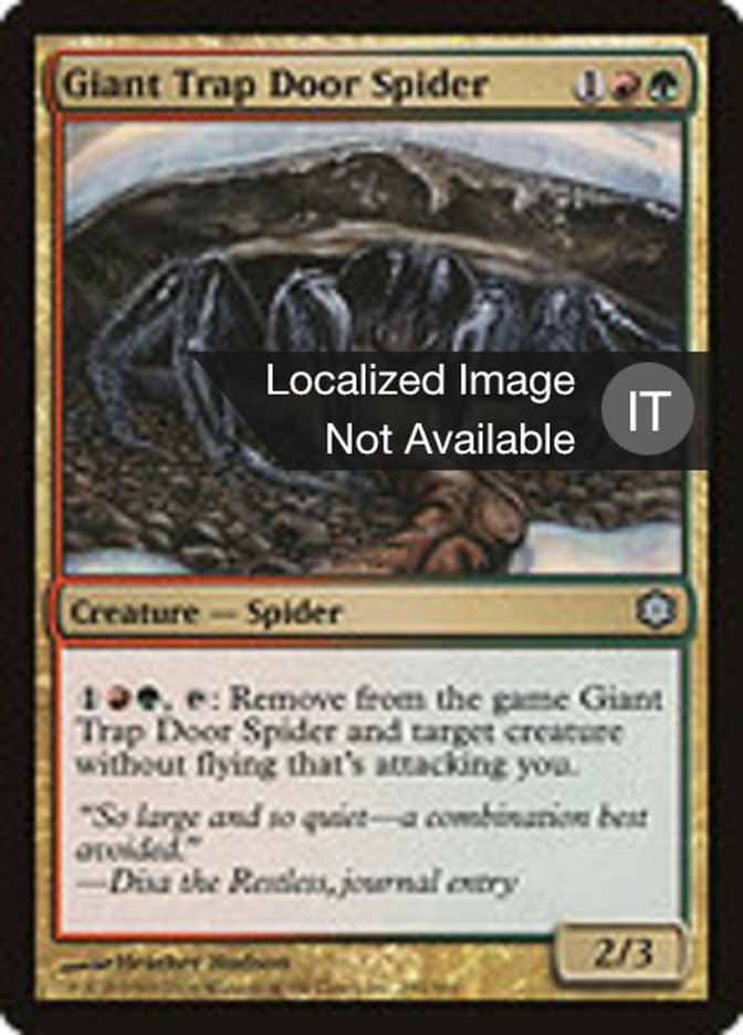 Giant Trap Door Spider (Coldsnap Theme Decks #293)
