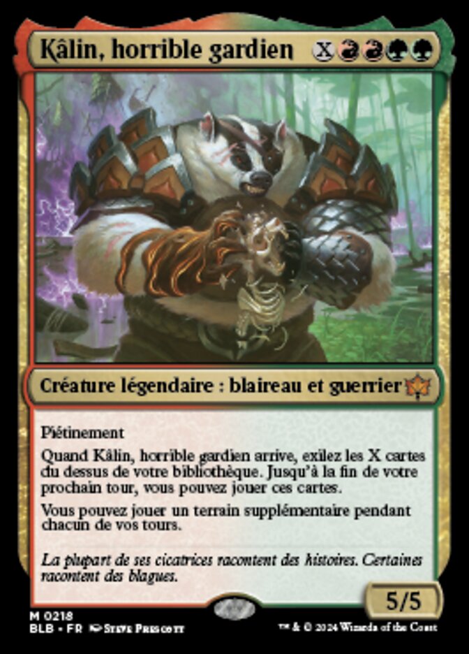 Kâlin, horrible gardien