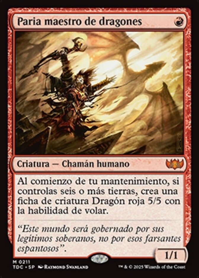 Paria maestro de dragones