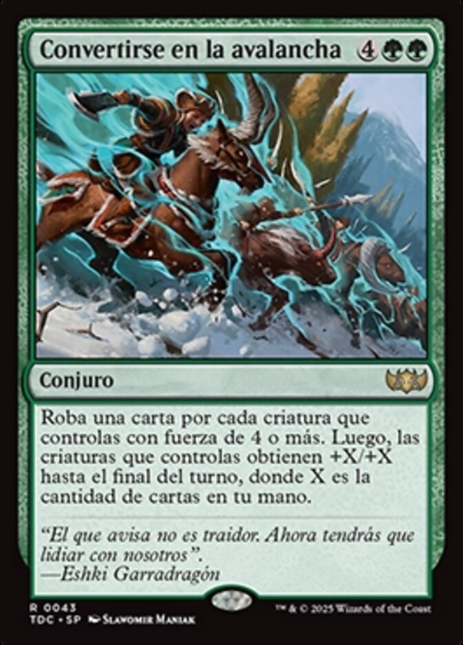 Convertirse en la avalancha