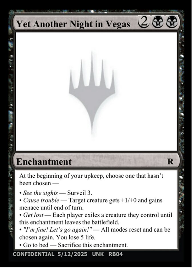 Yet Another Night in Vegas MTG card