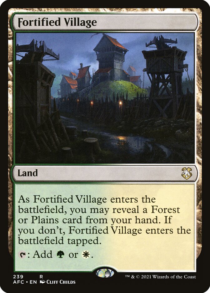 Fortified Village (Forgotten Realms Commander #239)
