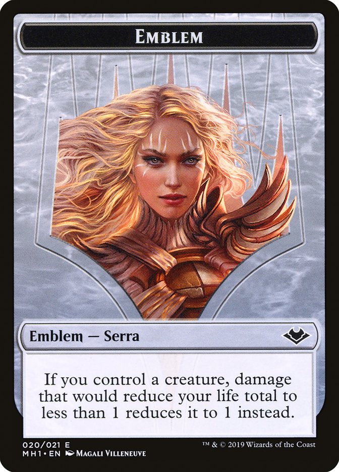 Serra the Benevolent Emblem (Modern Horizons Tokens #20)