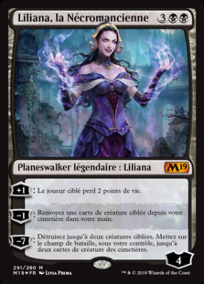 Liliana, the Necromancer (Core Set 2019 #291)