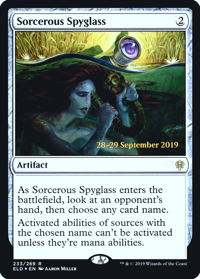 Sorcerous Spyglass (Throne of Eldraine Promos #233s)