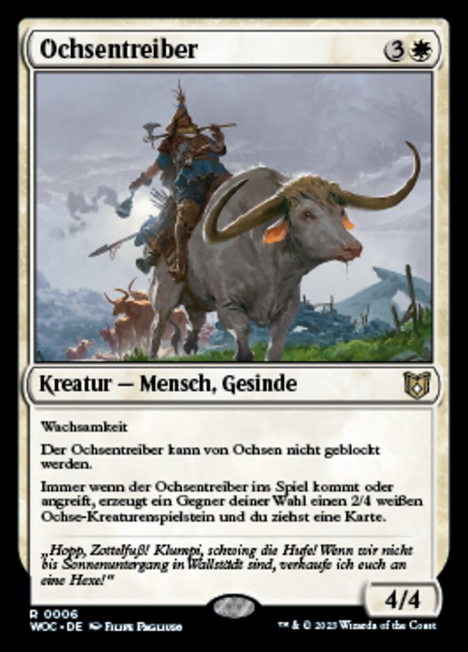 Ox Drover (Wilds of Eldraine Commander #6)