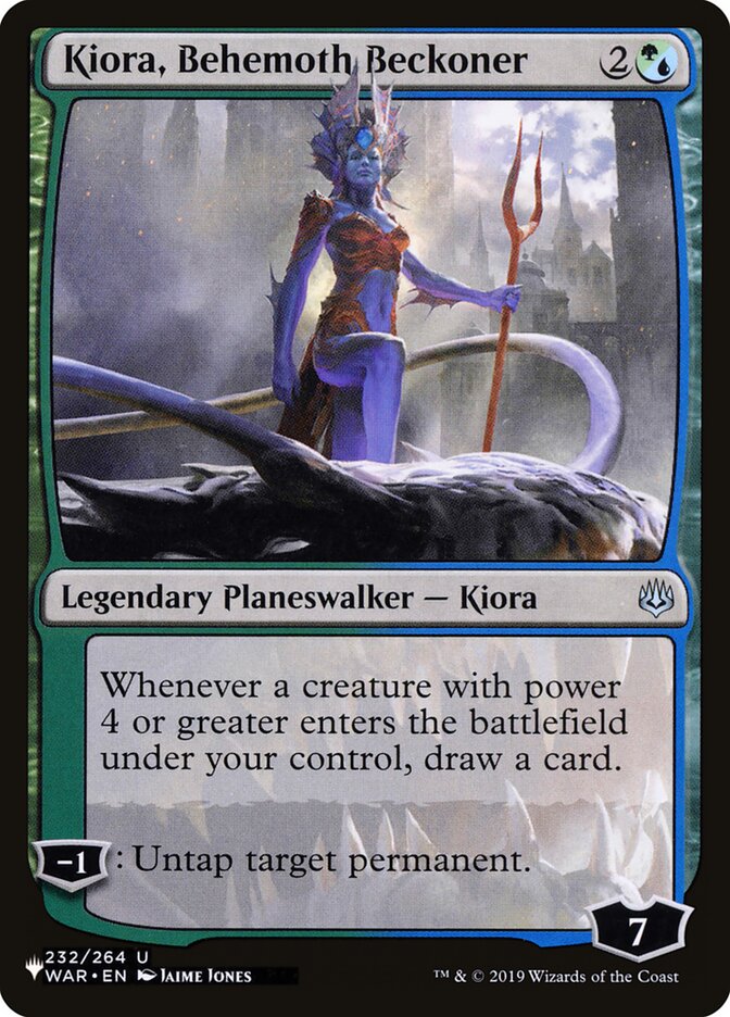 Kiora, Behemoth Beckoner (The List #WAR-232)