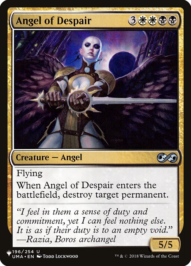 Angel of Despair (The List #UMA-196)