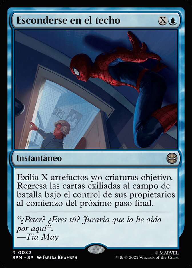 Esconderse en el techo