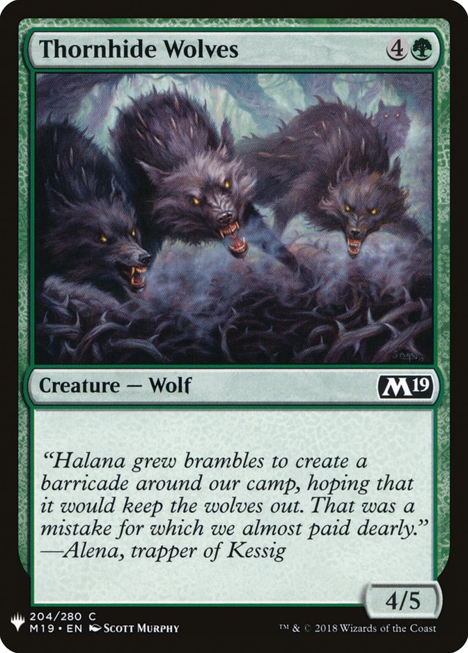 Thornhide Wolves (The List #M19-204)