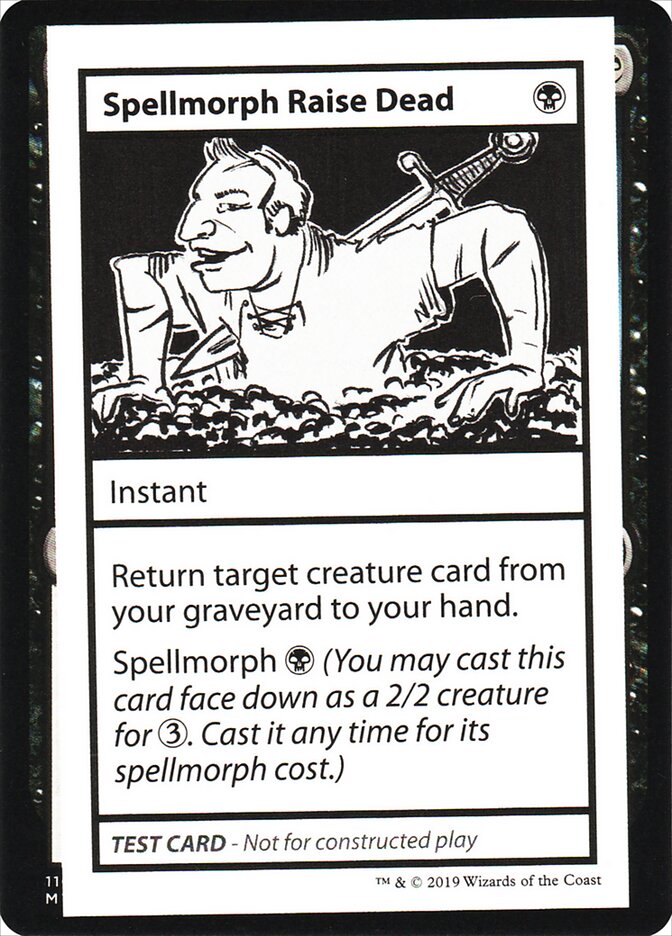 Spellmorph Raise Dead (Mystery Booster Playtest Cards 2021 #46)