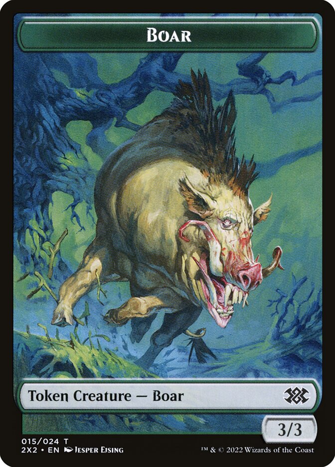 Boar (Double Masters 2022 Tokens #15)