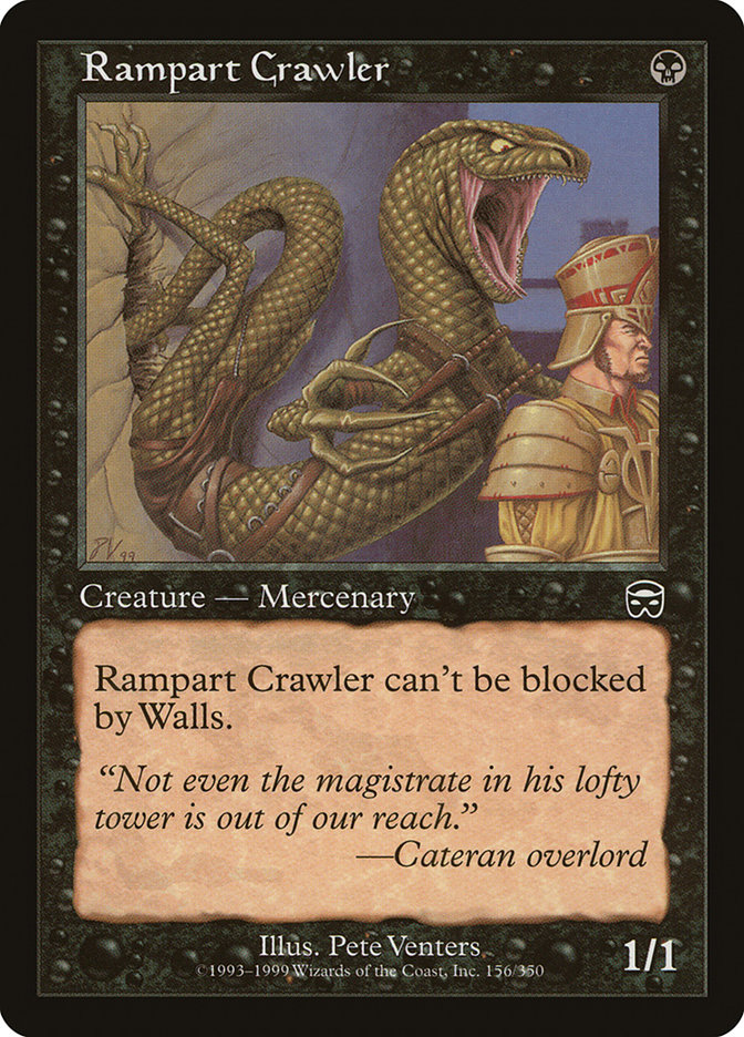 Rampart Crawler (Mercadian Masques #156)