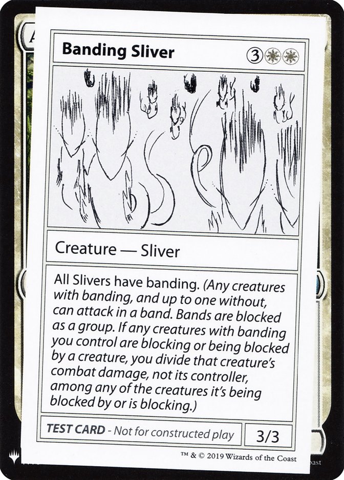 Banding Sliver (Mystery Booster Playtest Cards 2019 #2)