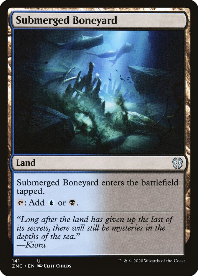 Submerged Boneyard (Zendikar Rising Commander #141)
