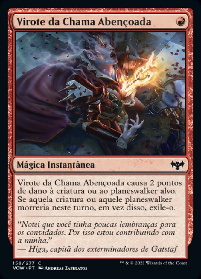 Flame-Blessed Bolt (Innistrad: Crimson Vow #158)