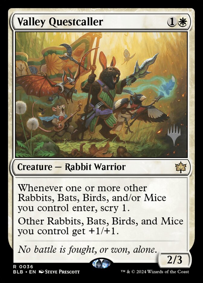 Valley Questcaller (Bloomburrow Promos #36p)