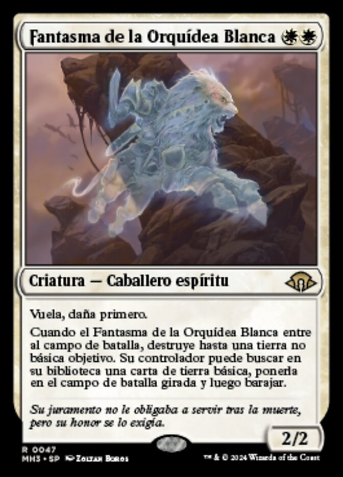 Fantasma de la Orquídea Blanca