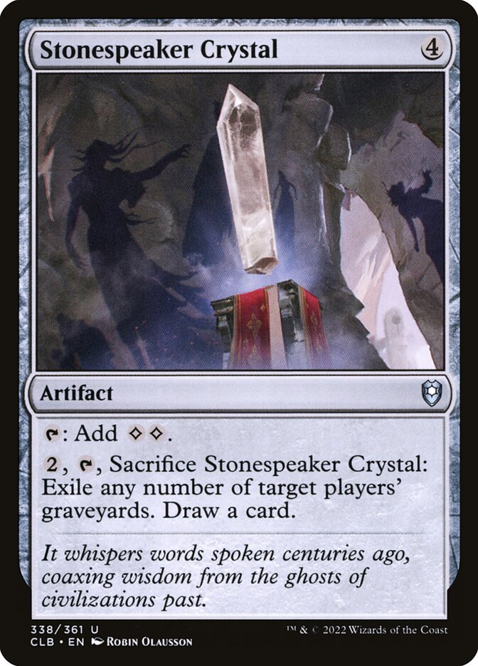 Stonespeaker Crystal (Commander Legends: Battle for Baldur's Gate #338)