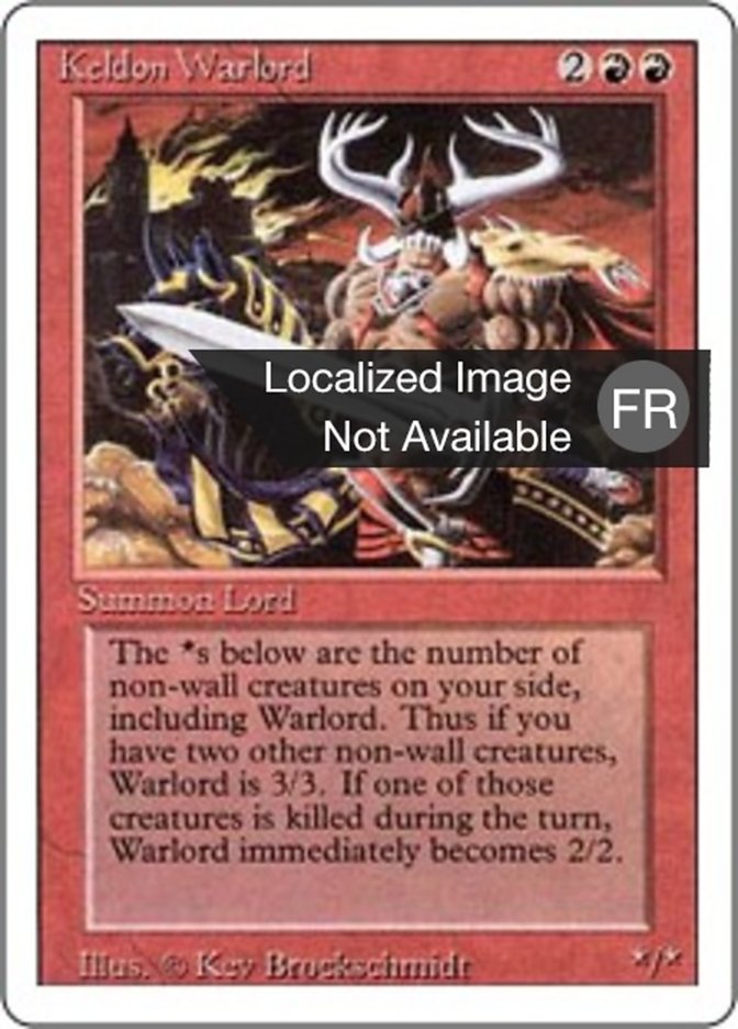 Keldon Warlord (Revised Edition #160)